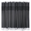 100 Pcs Black Flexible Plastic Straws, Disposable Bendy Straws