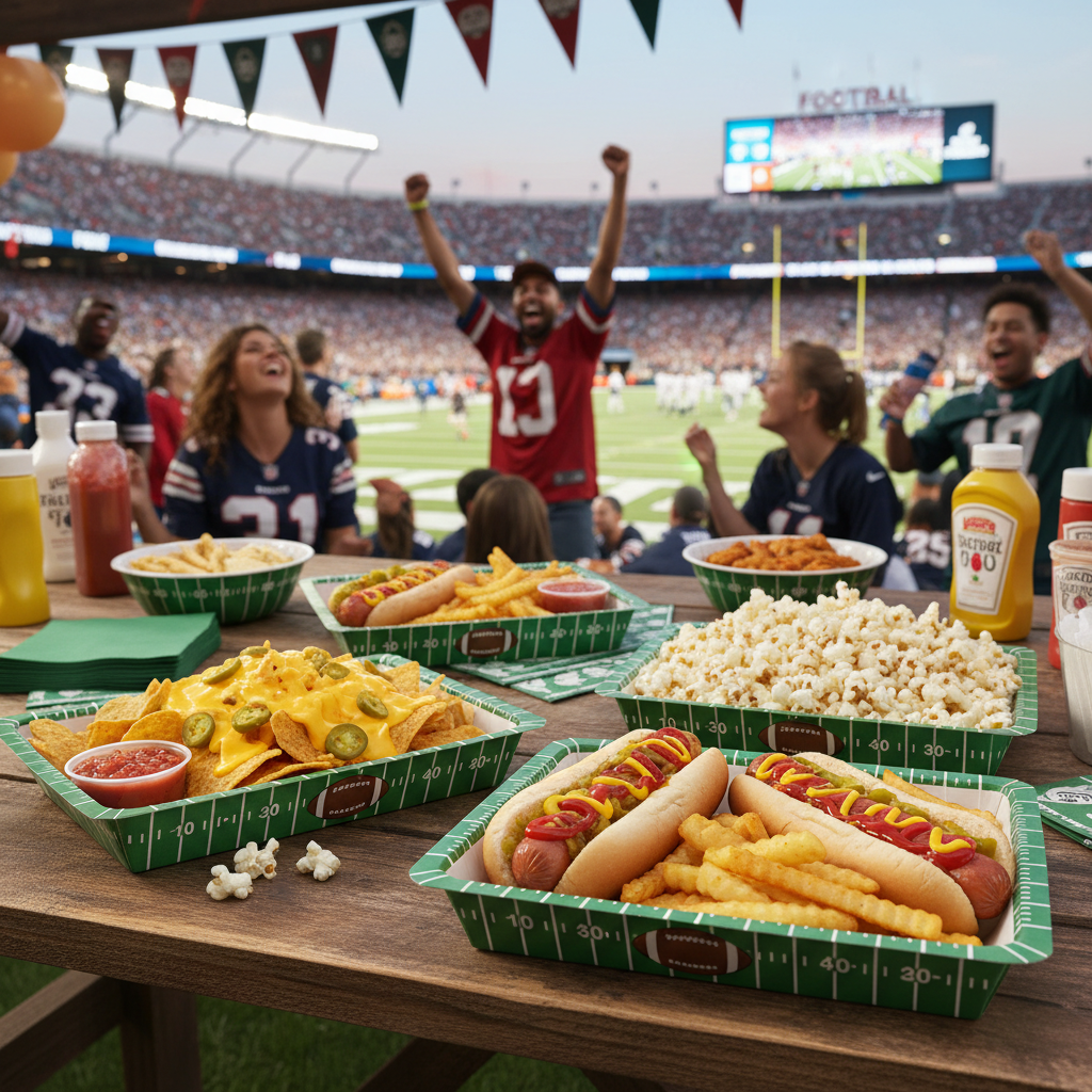 Football Serving Trays Lifestyle